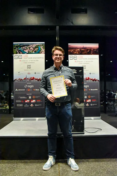 Softwaretechnikpreis - Winner Aaron Molt (Softwaretechnikpreis for Bachelor's Thesis)
