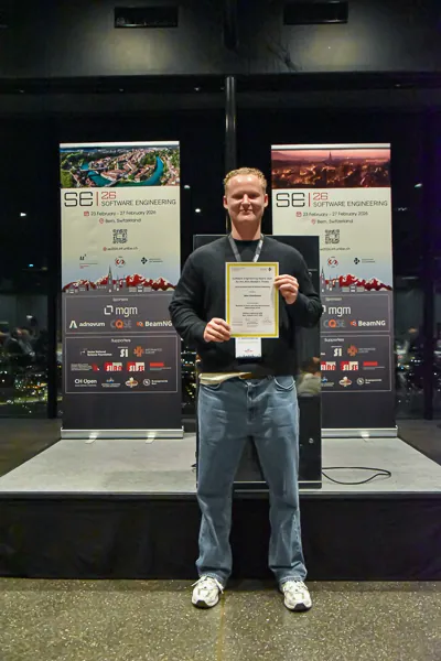 Softwaretechnikpreis - Winner Max Unterbusch (Softwaretechnikpreis for Master's Thesis)